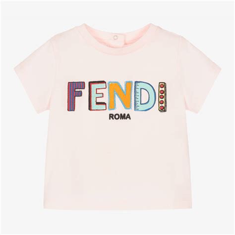 t-shirt fendi bambina|fendi baby.